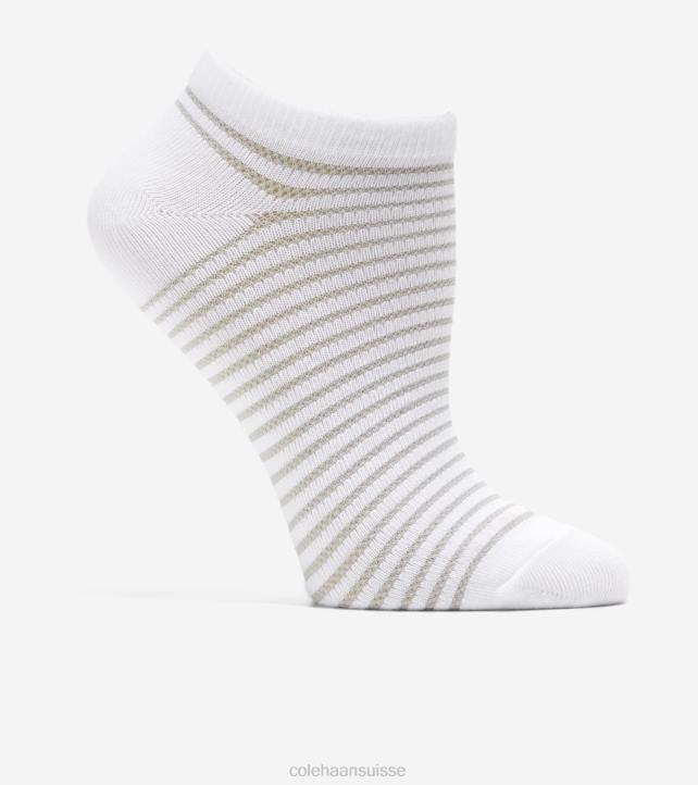 Cole Haan Lot de 3 paires de chaussettes basses douces femmes PJ6N521 blanc accessoires