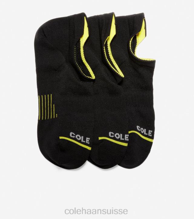 Cole Haan Zerogrand 3 paires de sous-chaussettes femmes PJ6N519 noir accessoires