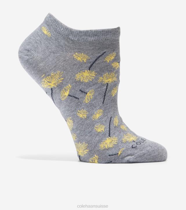 Cole Haan chaussette invisible pissenlit femmes PJ6N518 gris clair chiné accessoires