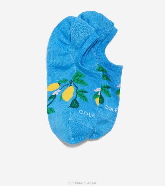 Cole Haan doublure de baskets à imprimé citron femmes PJ6N522 bleu accessoires