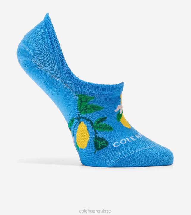 Cole Haan doublure de baskets à imprimé citron femmes PJ6N522 bleu accessoires