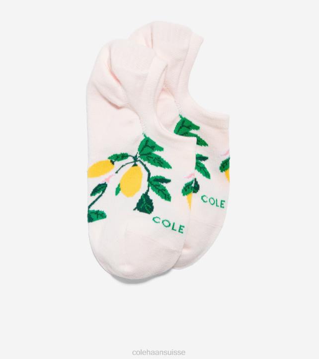 Cole Haan doublure de baskets à imprimé citron femmes PJ6N523 rose clair accessoires