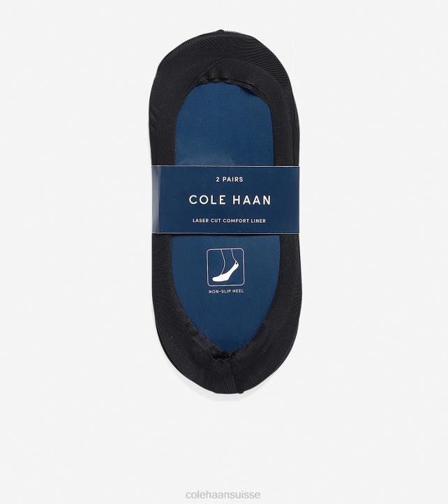 Cole Haan doublure de chaussette découpée au laser - paquet de 2 femmes PJ6N512 noir accessoires