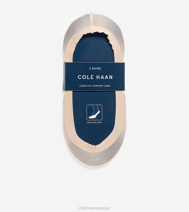 Cole Haan doublure de chaussette découpée au laser - paquet de 2 femmes PJ6N513 nu accessoires