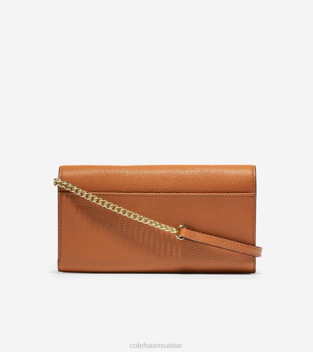 Cole Haan portefeuille sur une chaîne femmes PJ6N495 bronzage britannique accessoires