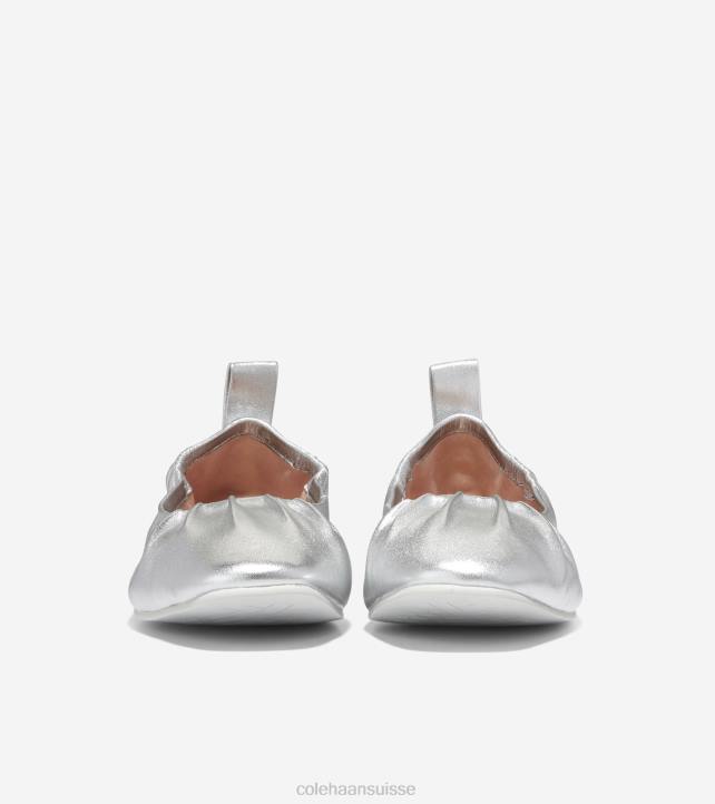 Cole Haan ballet doux york femmes PJ6N97 argent métallique chaussure