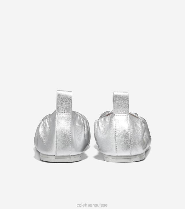 Cole Haan ballet doux york femmes PJ6N97 argent métallique chaussure