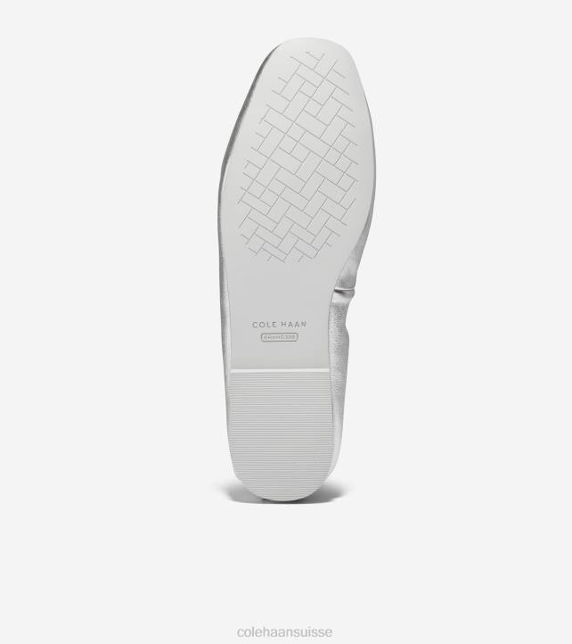 Cole Haan ballet doux york femmes PJ6N97 argent métallique chaussure
