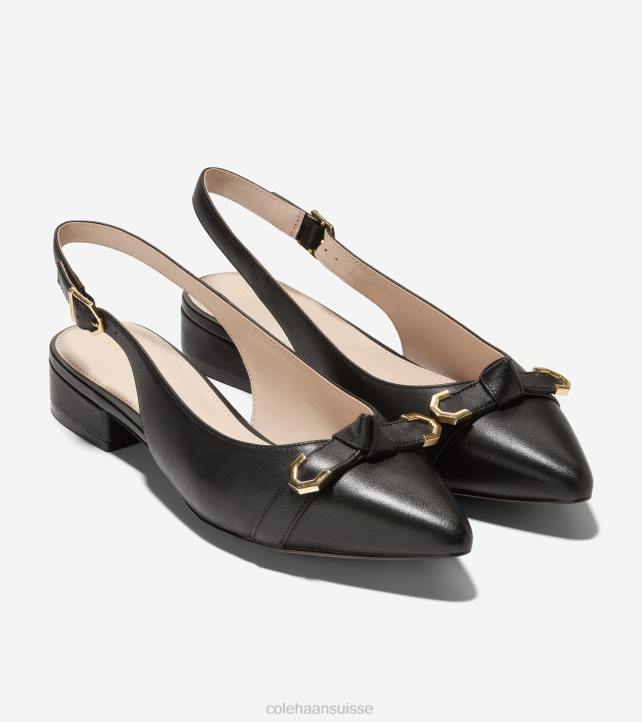 Cole Haan écumoire menlo plate femmes PJ6N219 noir chaussure