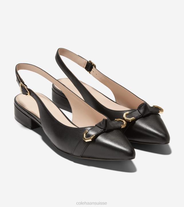 Cole Haan écumoire menlo plate femmes PJ6N219 noir chaussure