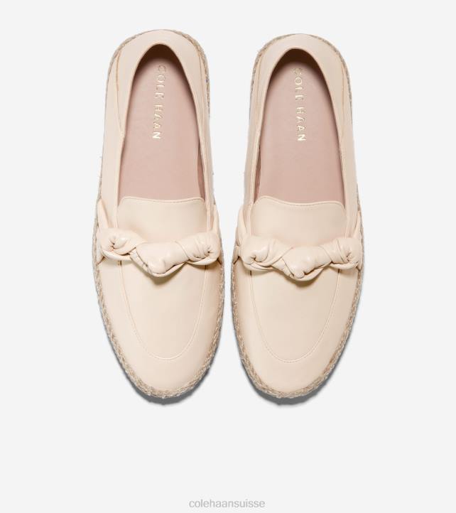 Cole Haan espadrille nouée cloudfeel femmes PJ6N222 cuir angora chaussure