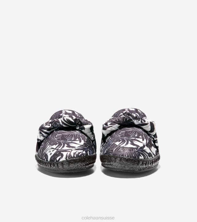Cole Haan espadrille nouée cloudfeel femmes PJ6N225 imprimé floral beverly noir-ivoire chaussure