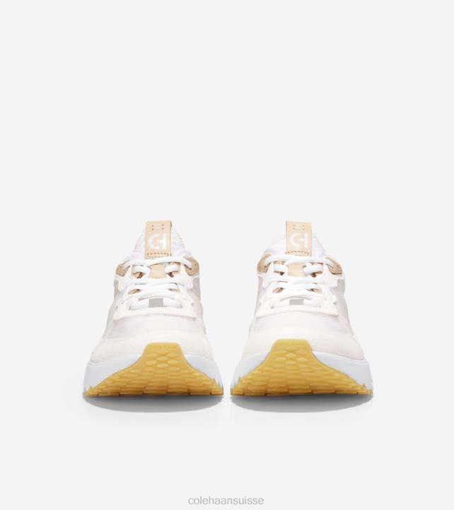 Cole Haan Chaussure de course 5.zerogrand femmes PJ6N188 bronzage blanchi blanc optique chaussure