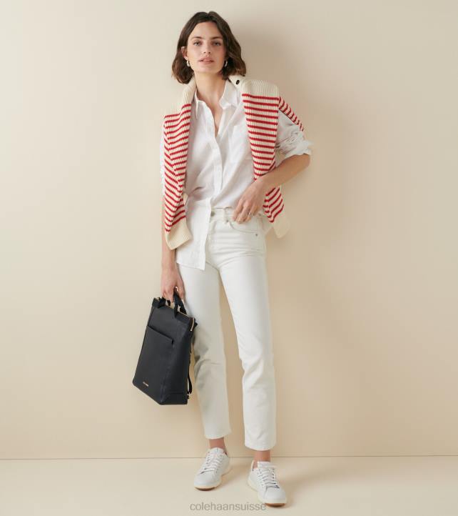 Cole Haan baskets de tennis grandpro femmes PJ6N147 cuir blanc optique chaussure