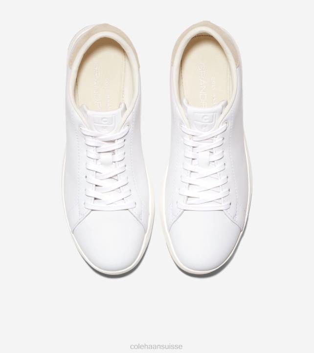 Cole Haan baskets de tennis grandpro femmes PJ6N147 cuir blanc optique chaussure