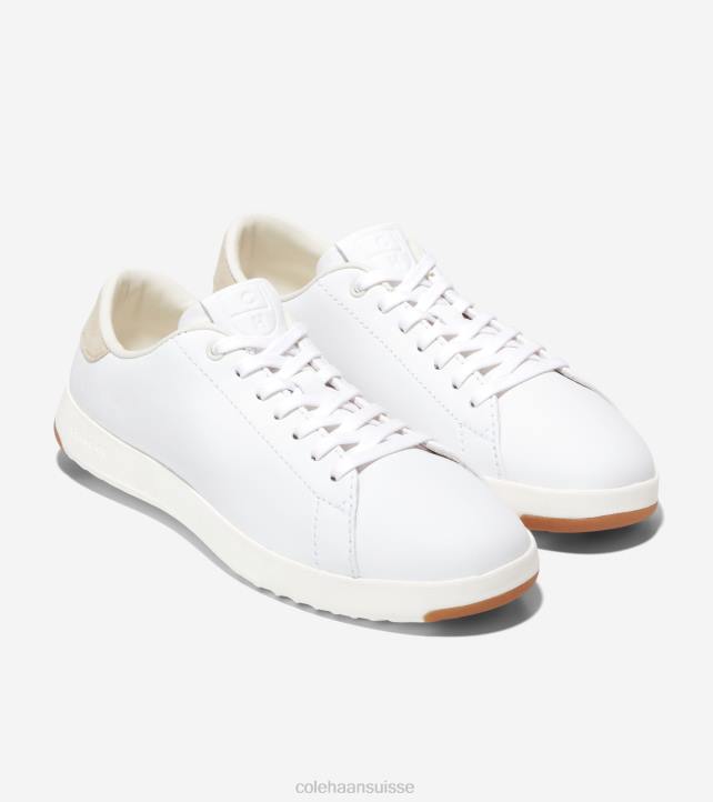 Cole Haan baskets de tennis grandpro femmes PJ6N147 cuir blanc optique chaussure