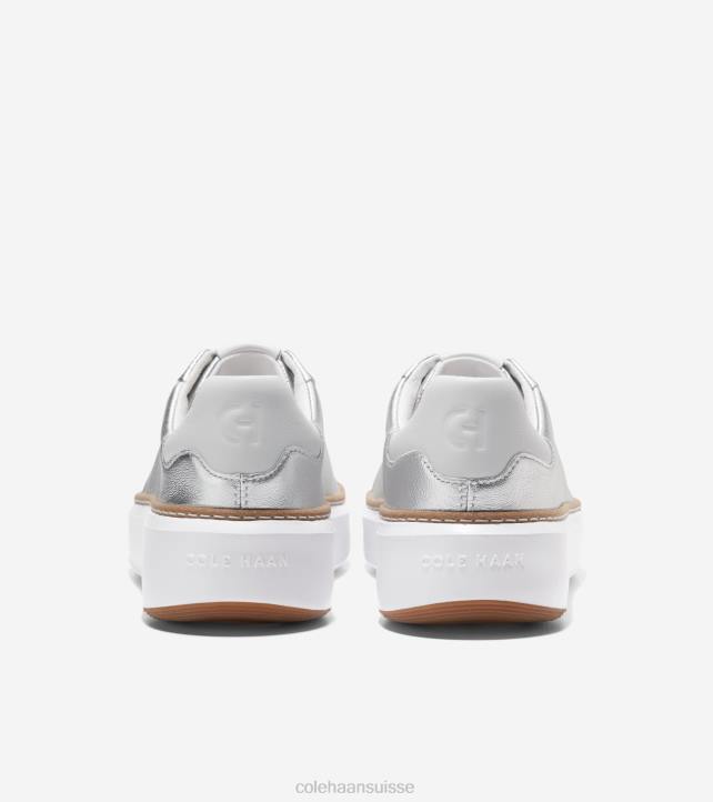 Cole Haan baskets grandpro topspin femmes PJ6N26 argent talca-optique blanc chaussure