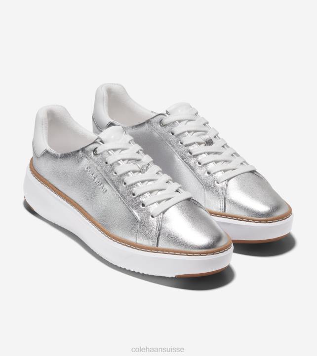 Cole Haan baskets grandpro topspin femmes PJ6N26 argent talca-optique blanc chaussure
