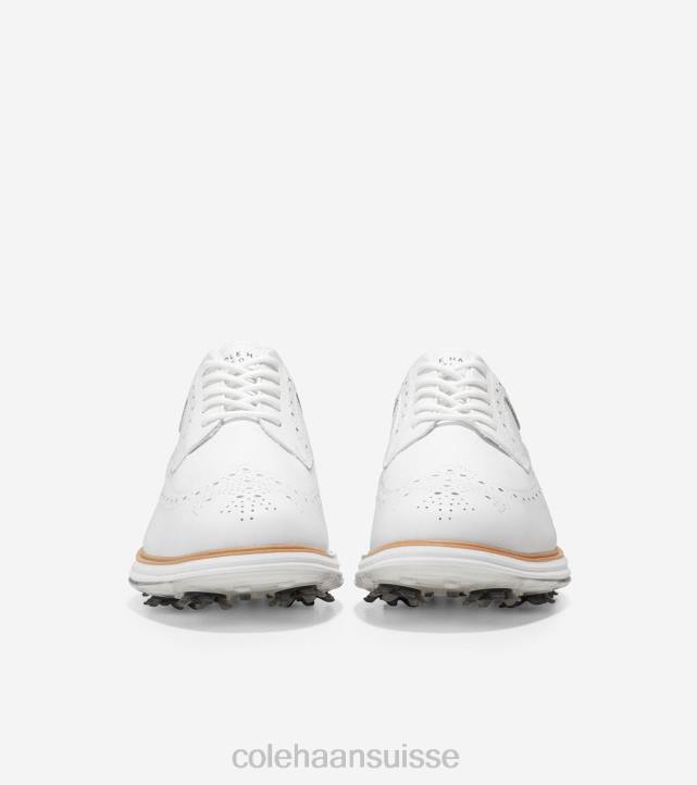 Cole Haan chaussure de golf originalegrand tour femmes PJ6N200 blanc optique-naturel chaussure