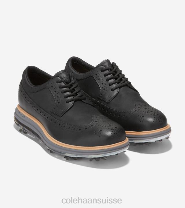 Cole Haan chaussure de golf originalegrand tour femmes PJ6N201 abat-jour noir-naturel-calme chaussure