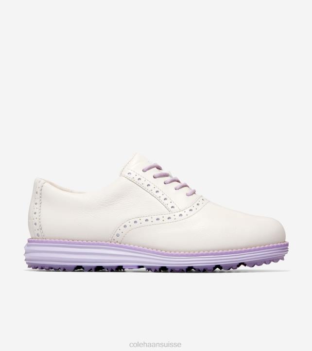 Cole Haan chaussure de golf originalgrand shortwing femmes PJ6N211 pétale de bouleau argenté-lavande-orchidée chaussure