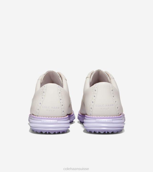Cole Haan chaussure de golf originalgrand shortwing femmes PJ6N211 pétale de bouleau argenté-lavande-orchidée chaussure