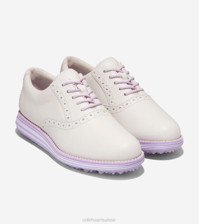 Cole Haan chaussure de golf originalgrand shortwing femmes PJ6N211 pétale de bouleau argenté-lavande-orchidée chaussure