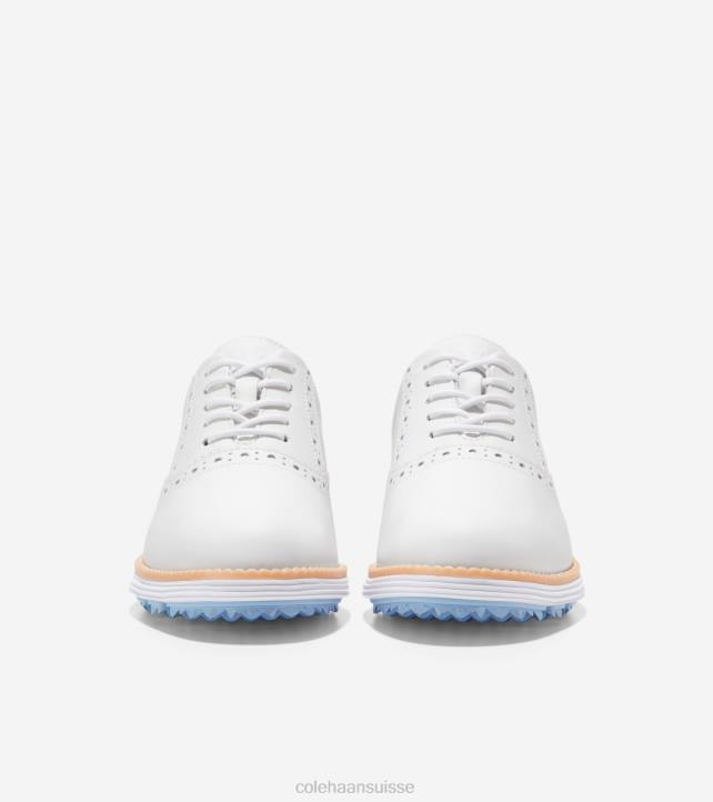 Cole Haan chaussure de golf originalgrand shortwing femmes PJ6N212 optique blanc-bleu-cloche chaussure
