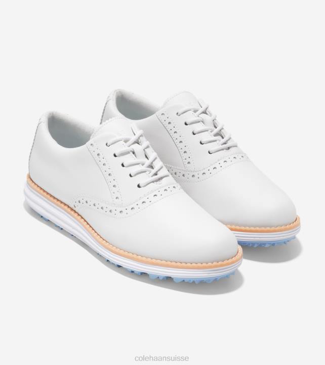 Cole Haan chaussure de golf originalgrand shortwing femmes PJ6N212 optique blanc-bleu-cloche chaussure