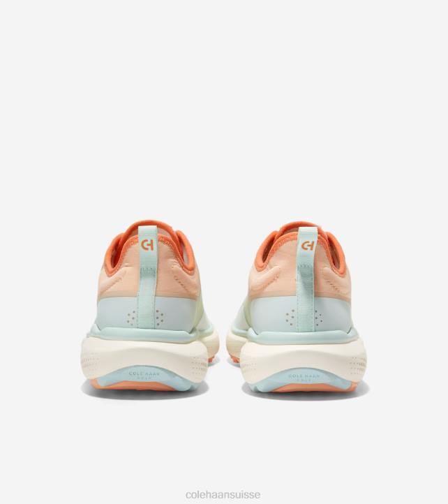 Cole Haan chaussure de golf zerogrand fairway femmes PJ6N119 ivoire-optique blanc-bleu verre-pêche chaussure