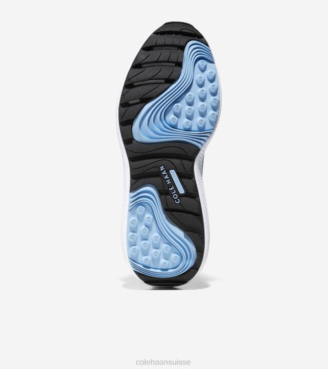 Cole Haan chaussure de golf zerogrand fairway femmes PJ6N121 optique blanc-bleu cloche-soleil embrassé corail chaussure