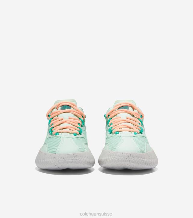 Cole Haan génération zerogrand ii sql femmes PJ6N52 blue glass-peach fuzz-microchip chaussure