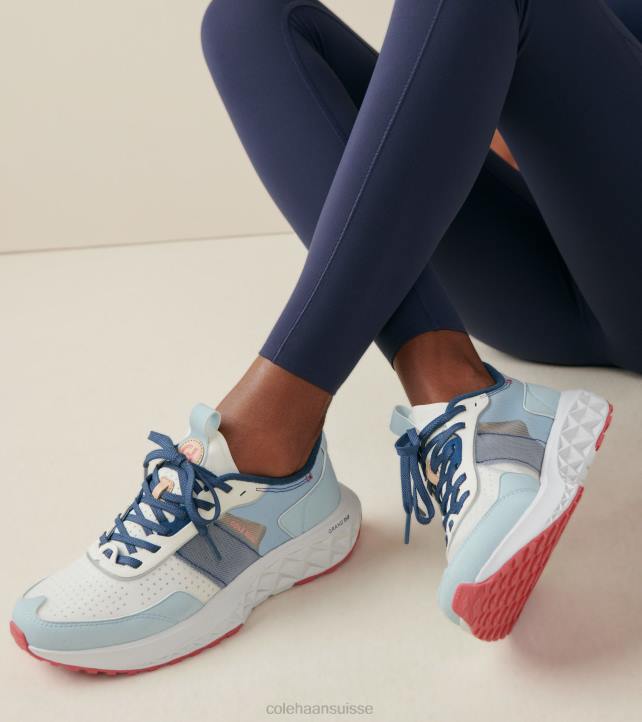 Cole Haan zerogrand devance iii femmes PJ6N58 bleu oxford-blanc optique chaussure