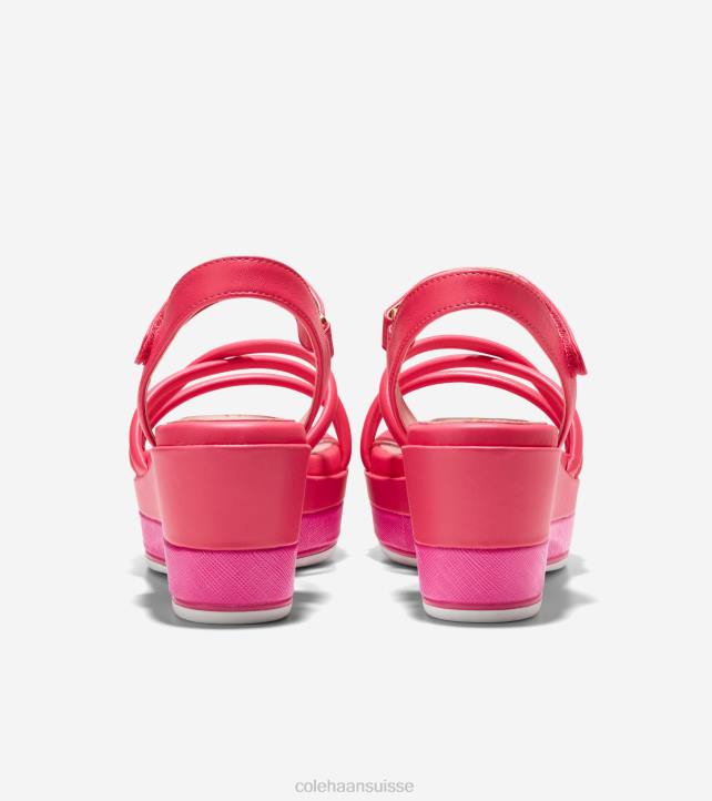 Cole Haan Grand Ambition Addison Flatform Wedge femmes PJ6N114 géranium chaussure