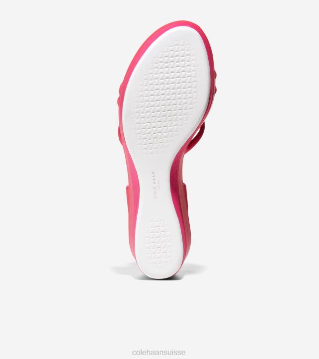 Cole Haan Grand Ambition Addison Flatform Wedge femmes PJ6N114 géranium chaussure