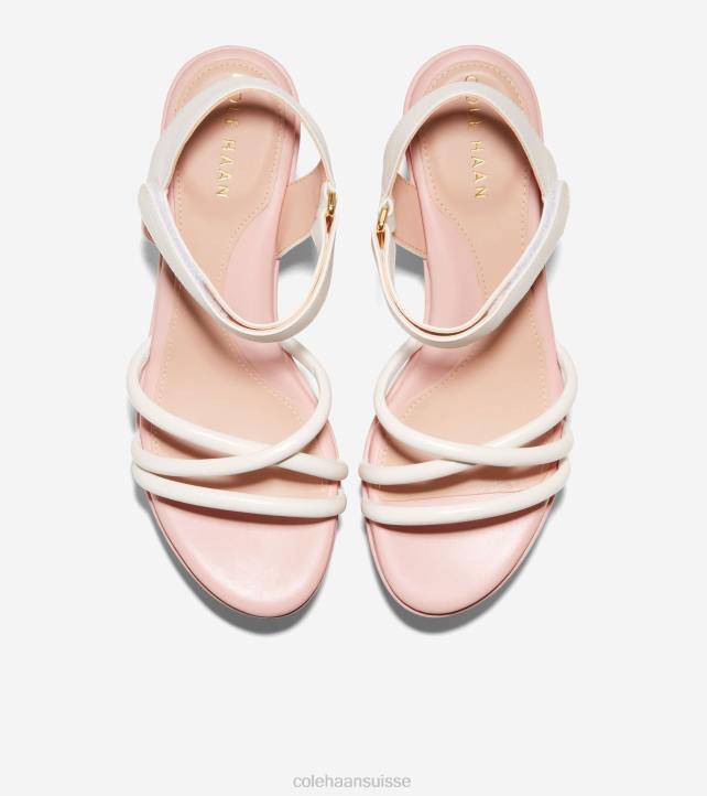 Cole Haan Grand Ambition Addison Flatform Wedge femmes PJ6N117 fumée rose ivoire chaussure