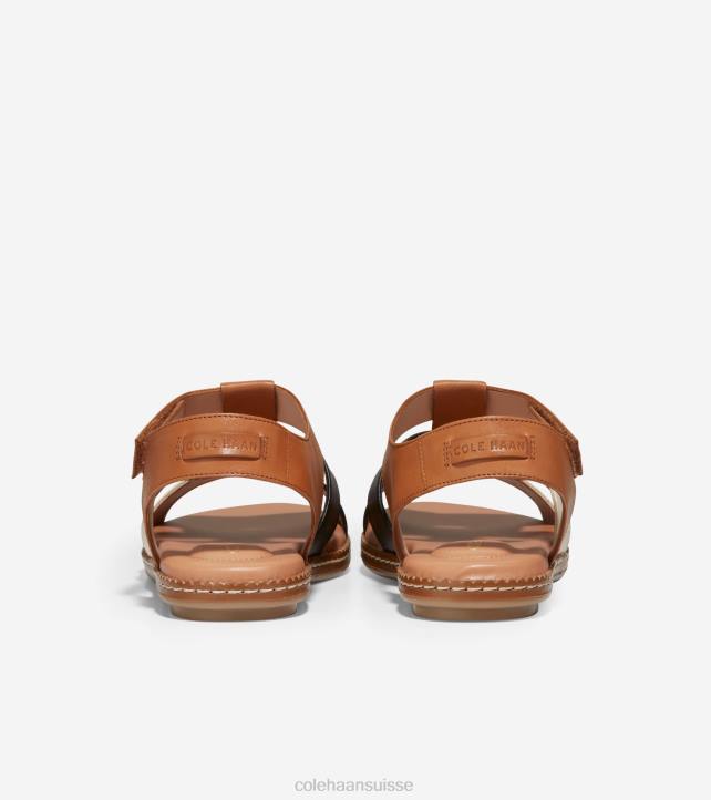 Cole Haan sandale de pêcheur toute la journée cloudfeel femmes PJ6N161 pécan-noir-ivoire chaussure