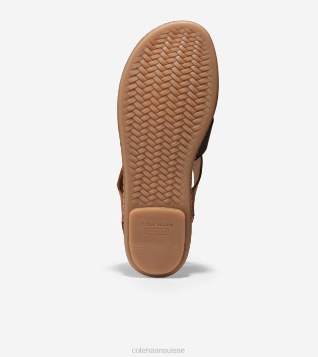 Cole Haan sandale de pêcheur toute la journée cloudfeel femmes PJ6N161 pécan-noir-ivoire chaussure