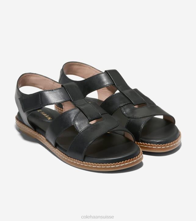 Cole Haan sandale de pêcheur toute la journée cloudfeel femmes PJ6N163 noir chaussure