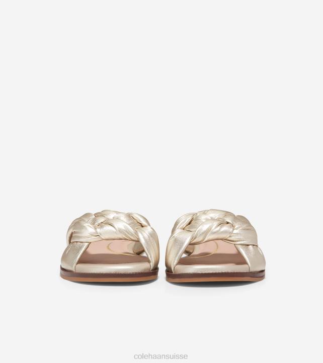 Cole Haan sandale à enfiler anica lux femmes PJ6N191 or chaussure