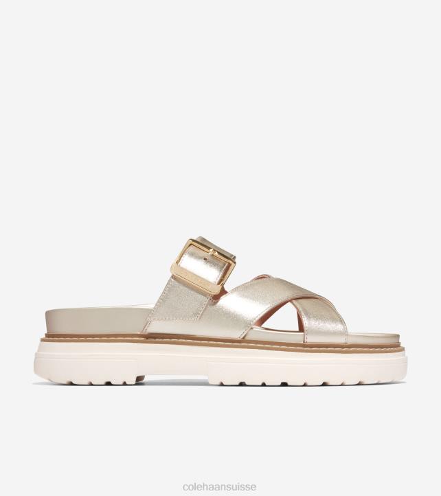 Cole Haan sandale à glissière fraya femmes PJ6N3 or doux chaussure