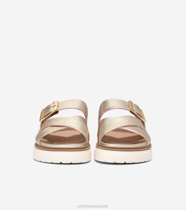 Cole Haan sandale à glissière fraya femmes PJ6N3 or doux chaussure