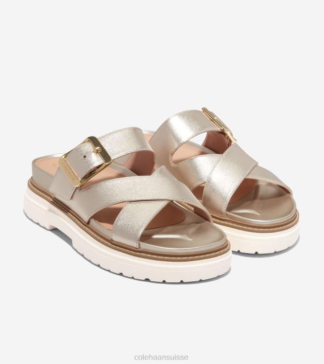 Cole Haan sandale à glissière fraya femmes PJ6N3 or doux chaussure