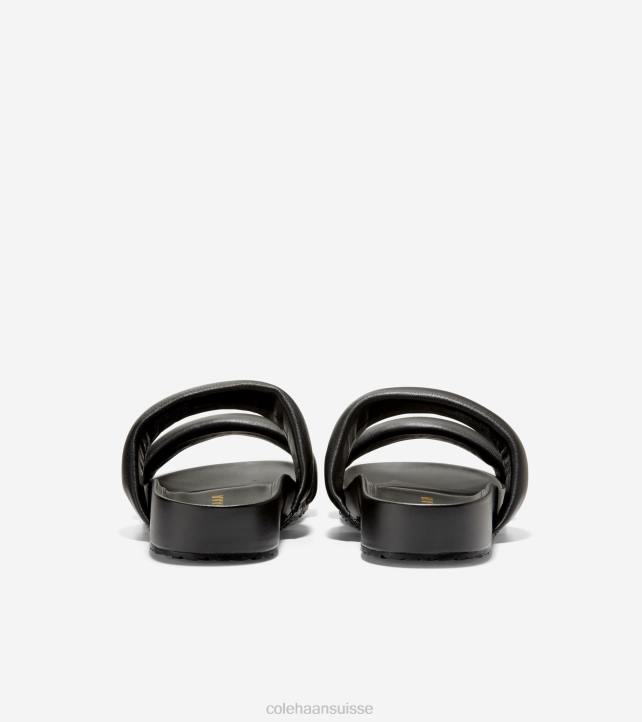 Cole Haan sandale mojave à double bande femmes PJ6N110 noir chaussure