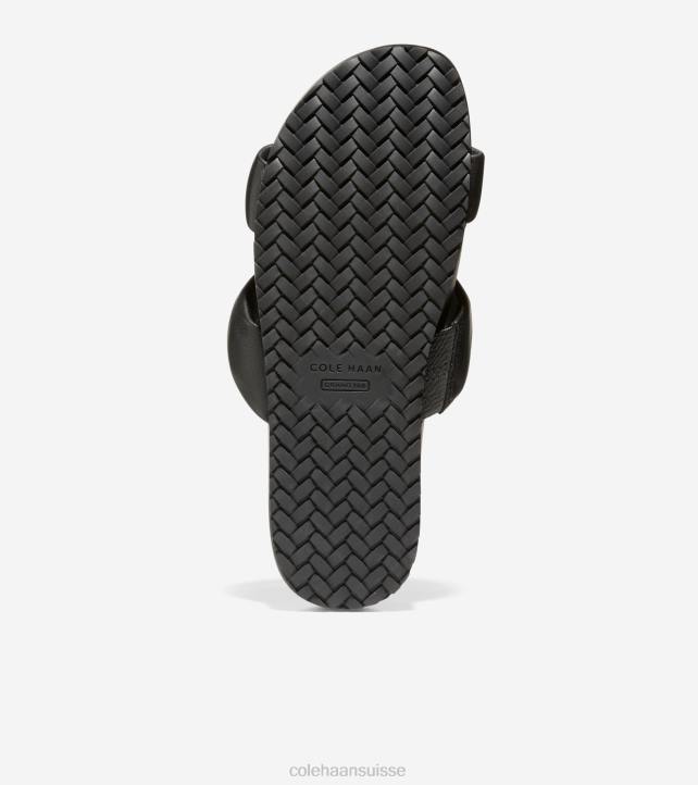 Cole Haan sandale mojave à double bande femmes PJ6N110 noir chaussure