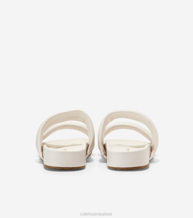 Cole Haan sandale mojave à double bande femmes PJ6N111 Ivoire chaussure