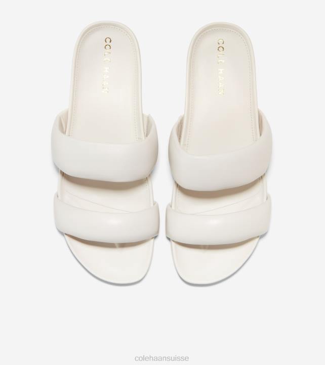 Cole Haan sandale mojave à double bande femmes PJ6N111 Ivoire chaussure