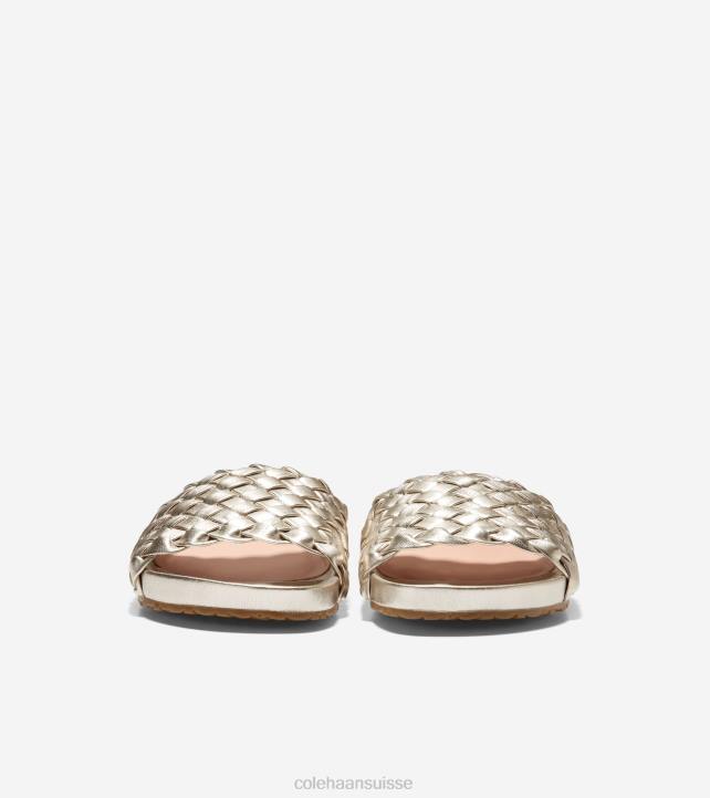 Cole Haan sandale mojave femmes PJ6N48 cuir souple doré chaussure