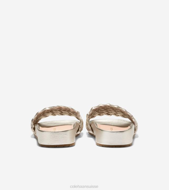 Cole Haan sandale mojave femmes PJ6N48 cuir souple doré chaussure