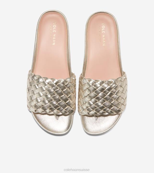 Cole Haan sandale mojave femmes PJ6N48 cuir souple doré chaussure